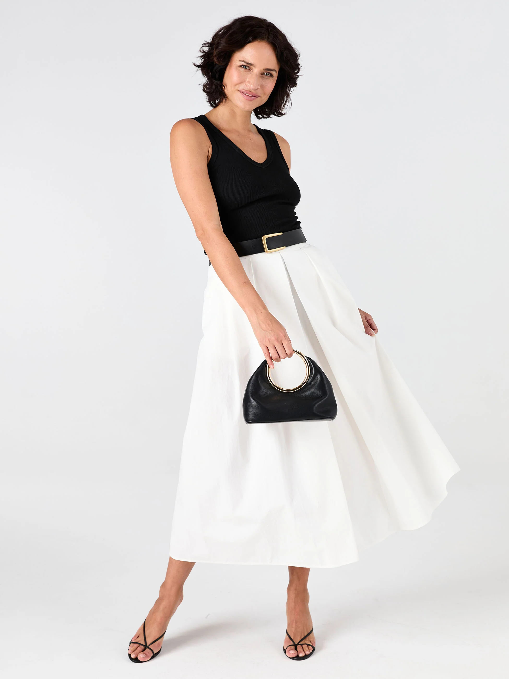 Pia Poplin Skirt - White - Image 5