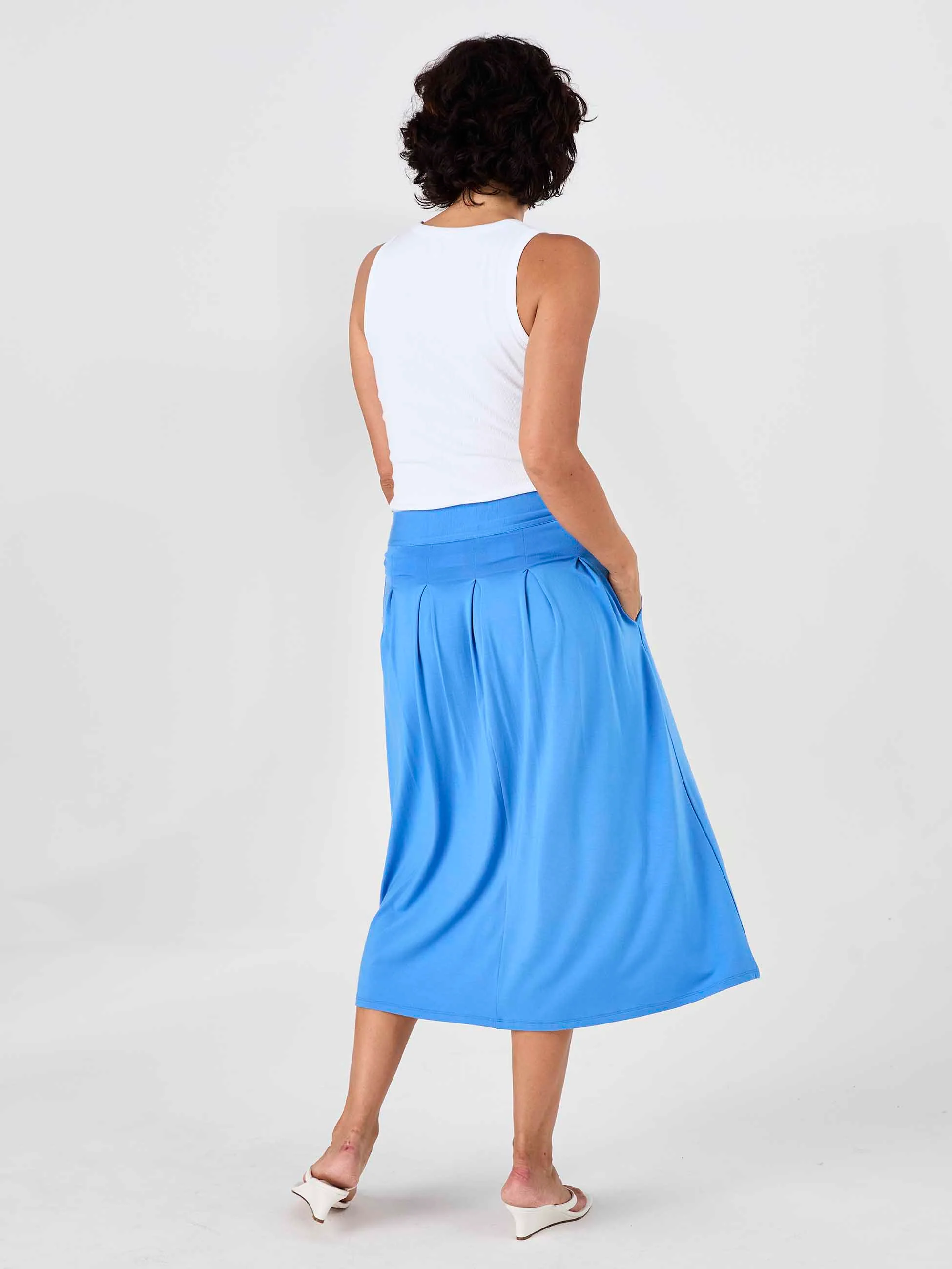 Pleat Skirt - Cobalt - Image 3