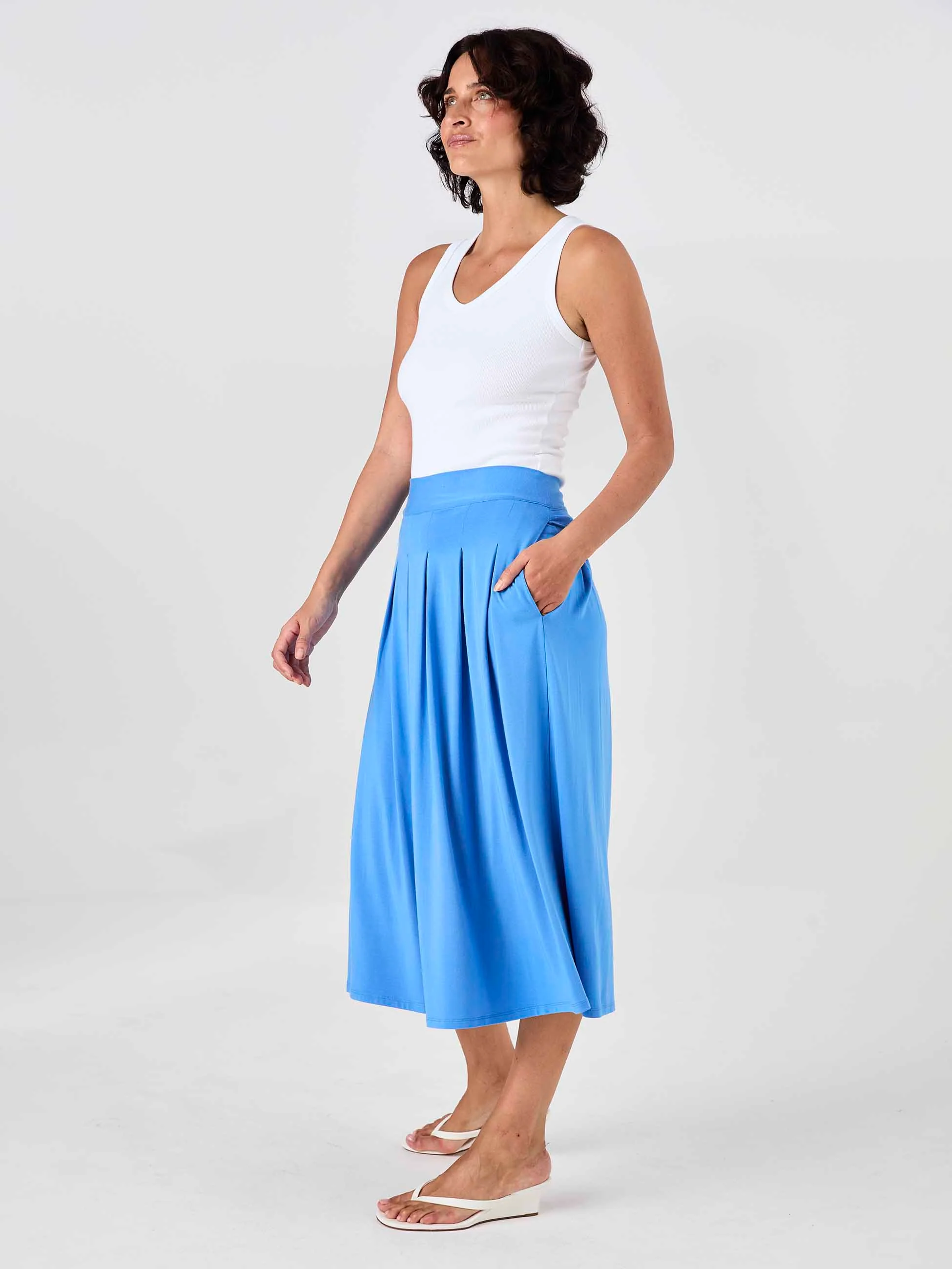 Pleat Skirt - Cobalt - Image 5