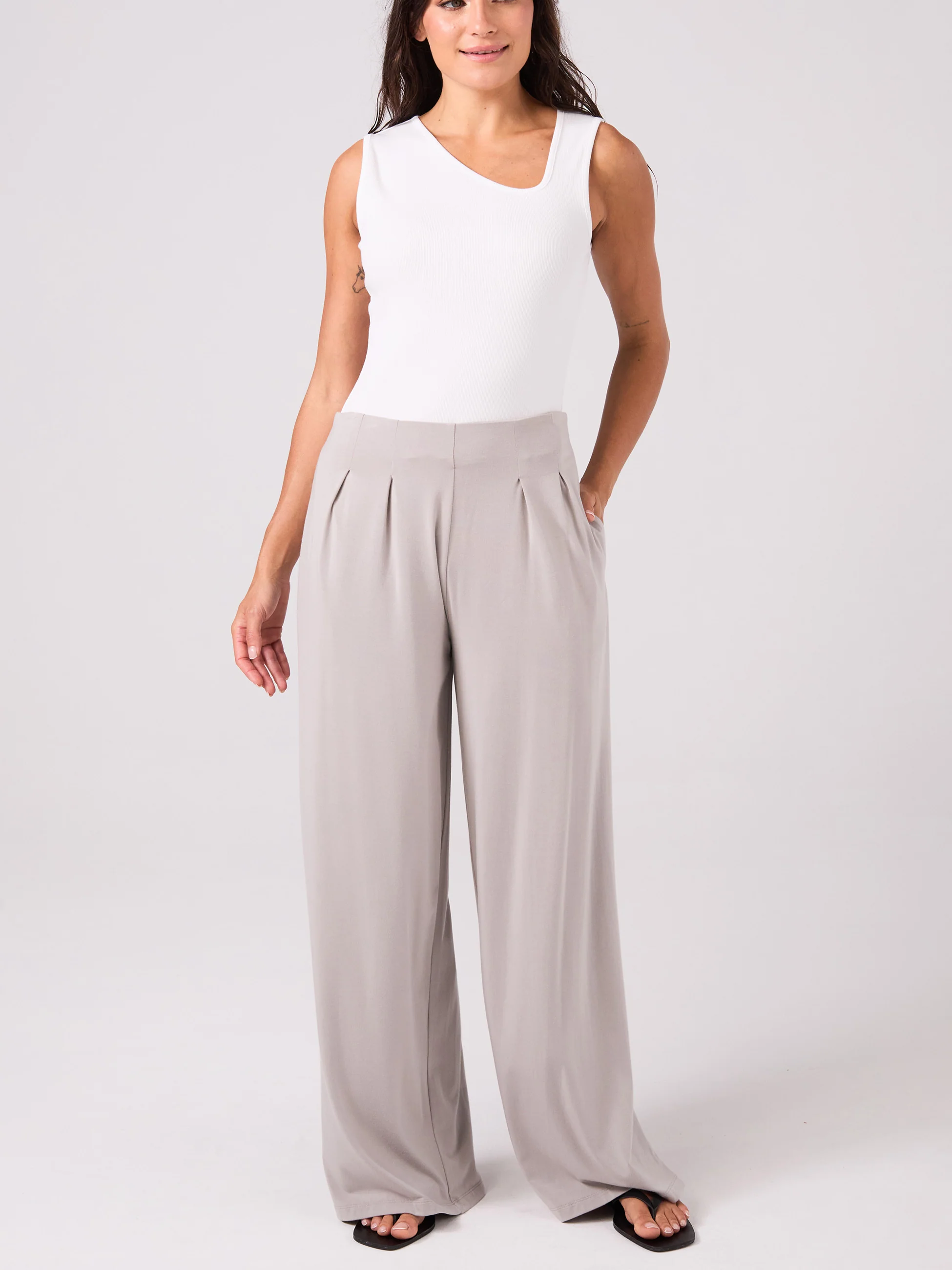 Riva Rib Tank - White - Image 3
