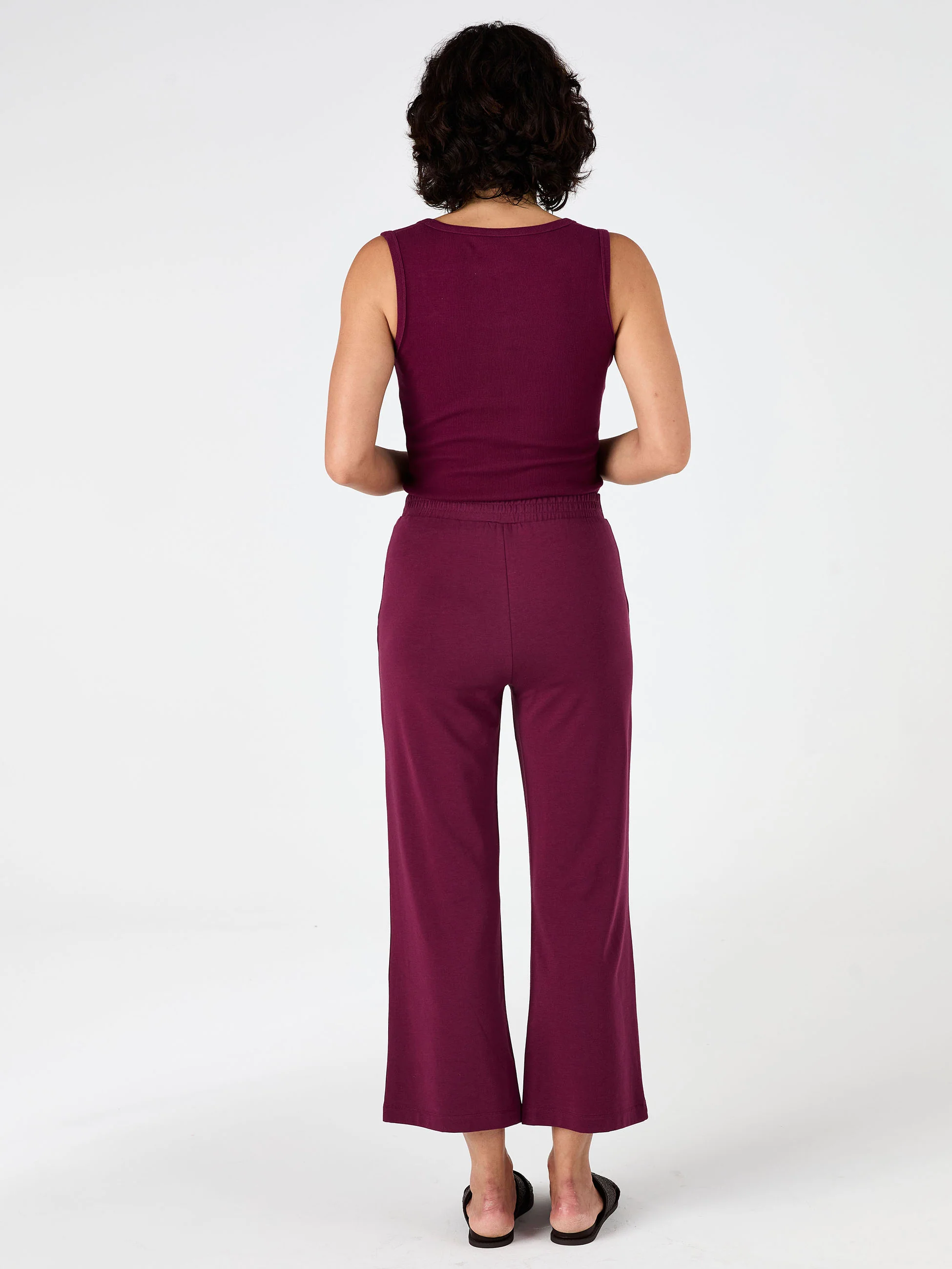 Tapered Sweat Pant - Ruby - Image 3