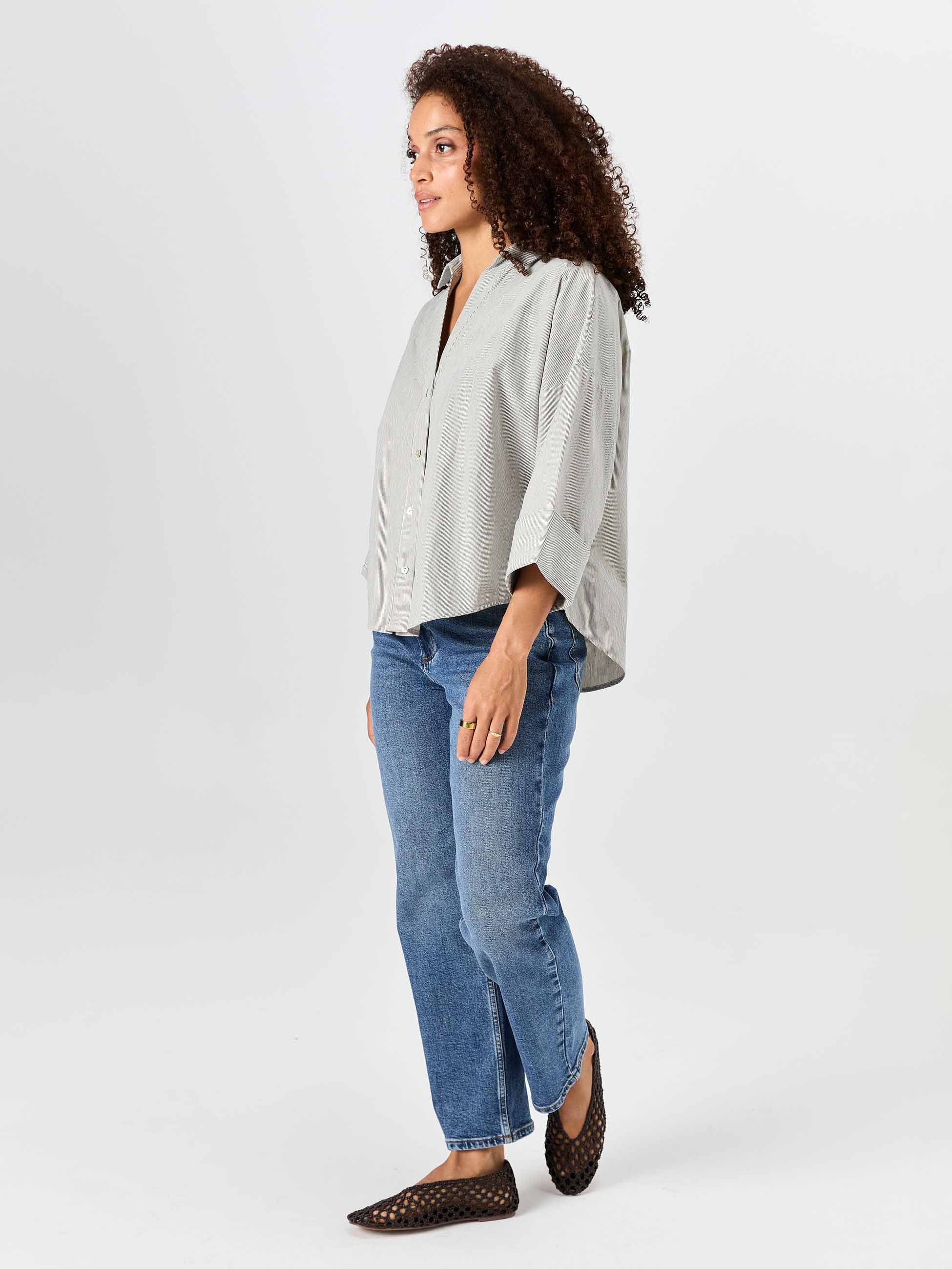 The Element Shirt - Black & White Stripe - Image 2