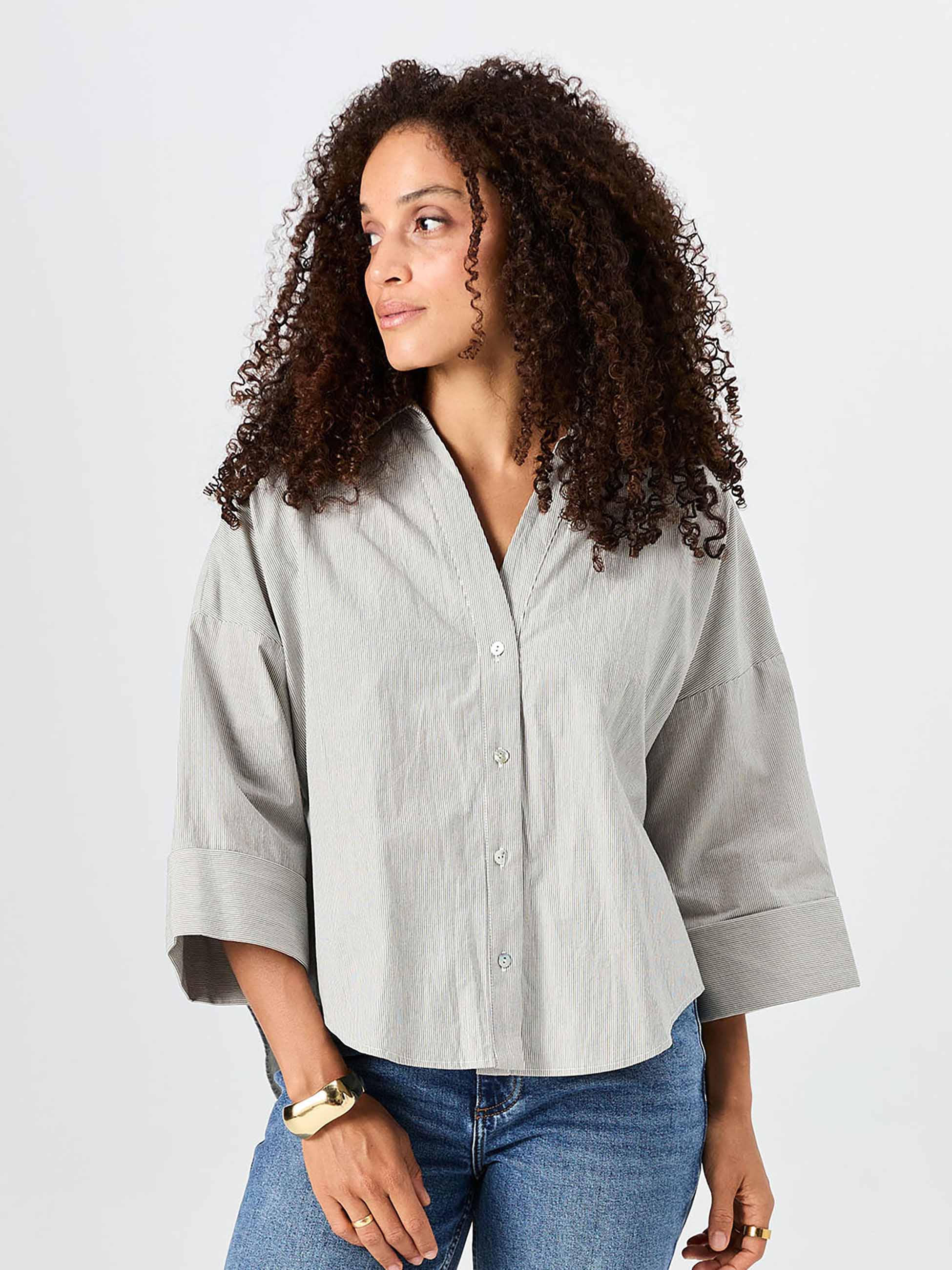 The Element Shirt - Black & White Stripe - Image 4
